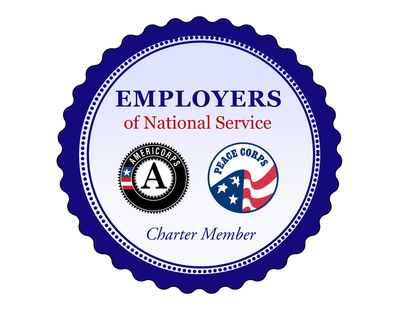 Employers of National-Service Charter MemberBadge
