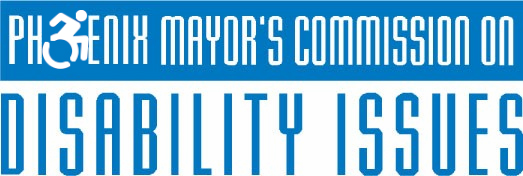Mayor's Commission on Disabilities Issues Logo, depicting wheelchair symbol
