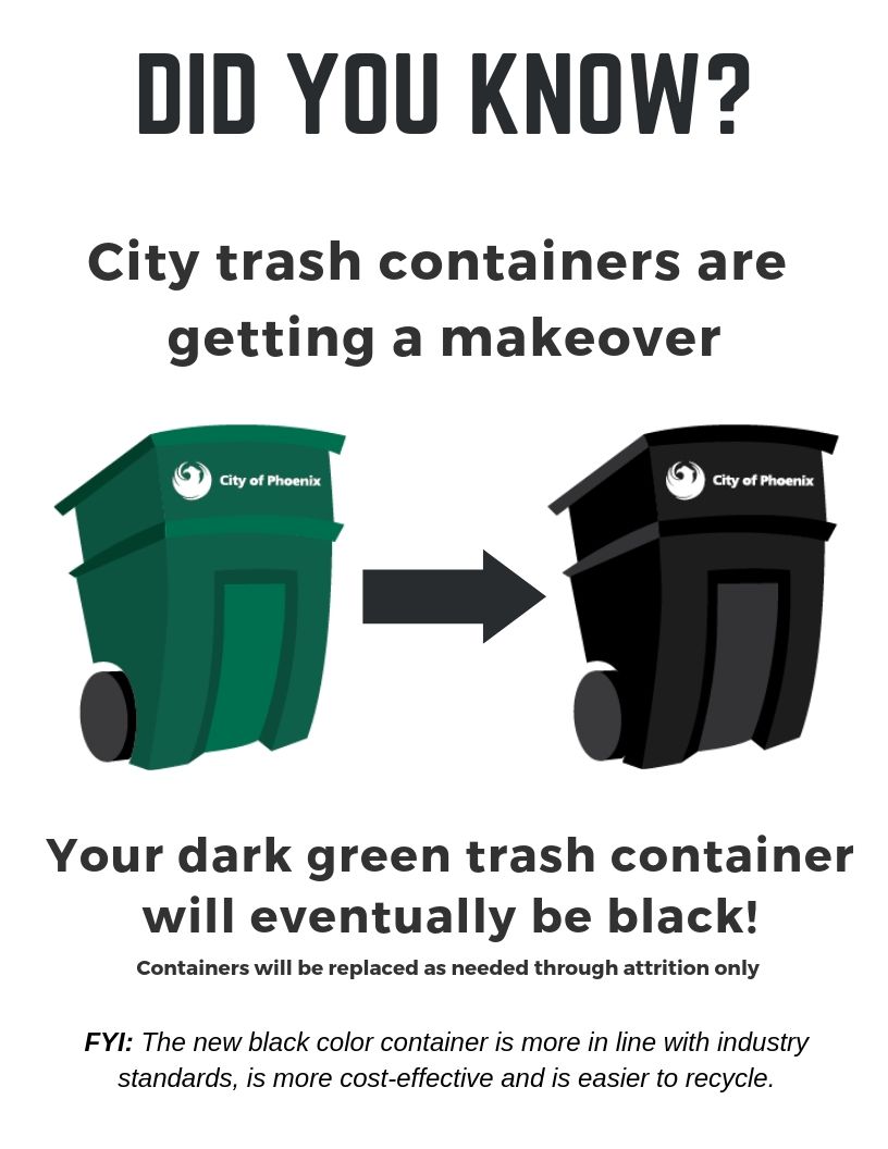 trash containers illustration