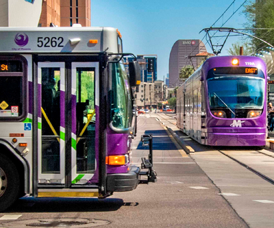 Getting Around: Light Rail & Bus