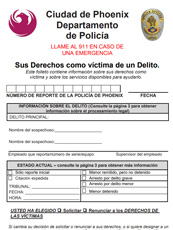 Sus Derechos como víctima de un Delito (PDF)