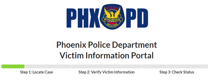 Victim Information Portal Preview