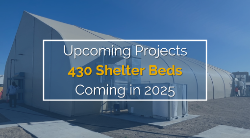 Upcmoing Projects 800 Shelter Beds Coming in 2023-2024